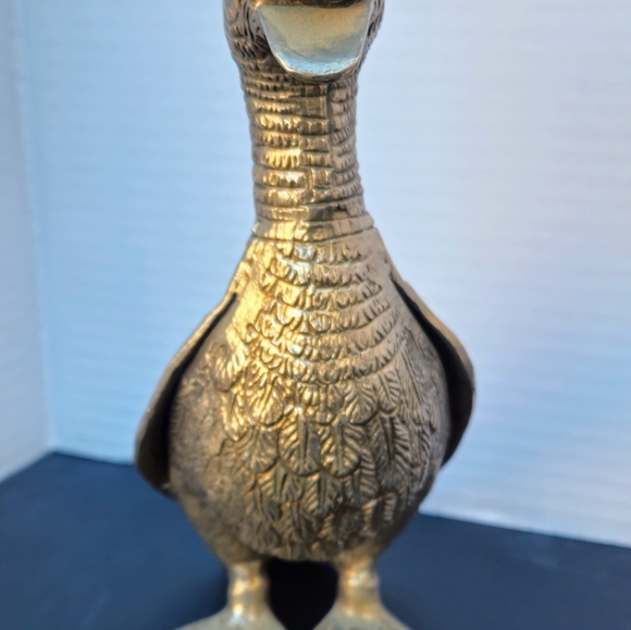 Silver plated duck sculpture - Picture 5 of 9